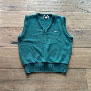 Lacoste Men's Green V-Neck Sweater Vest